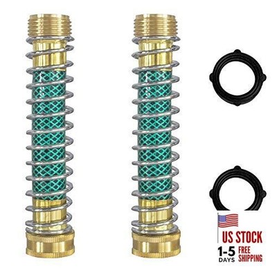  Garden Hose Protector, Hose Extension Adapter with Coil Spring 2 Pack
