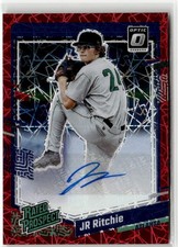 2023 Donruss Optic Rated Prospects Sigs Red Velocity #RPS-JR JR Ritchie #/8
