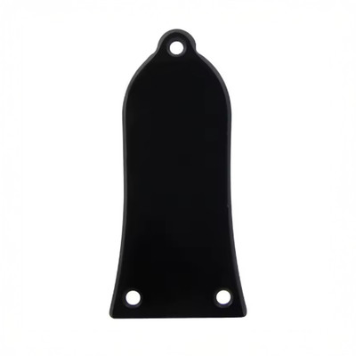 Truss Rod Cover Plate Bell Style für Les Paul Epiphone Gitarren einlagig schwarz