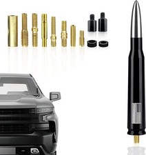 1 PC Car Truck Bullet Antenna, Automobile Antenna Mast, Suitable for GM Chevy