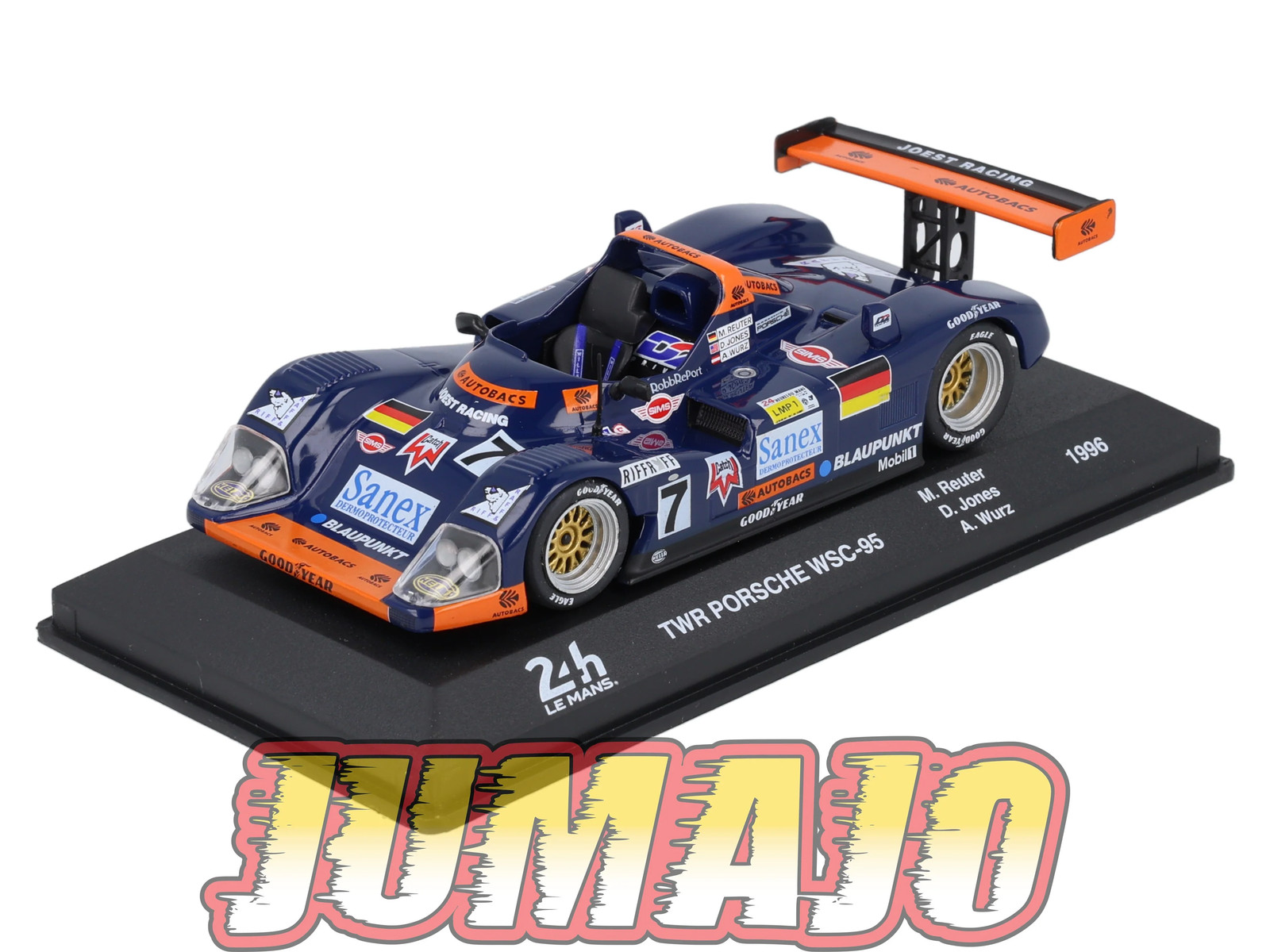 Porsche TWR WSC-95 #7 Centauria 1/43 miniature Le Mans 1996