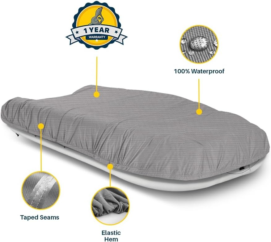 Seal Skin Heavy-Duty Inflatable Boat Cover, Waterproof, UV-Protected