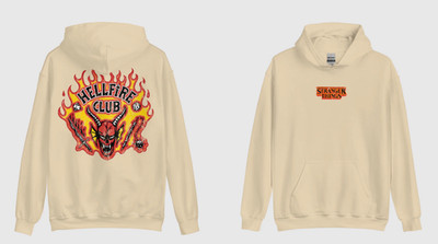 Stranger Things Hoodie Burning Hellfire Club