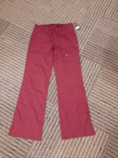 Cherokee Luxe Maroon Small Petite Scrub Pants Bottoms NWT