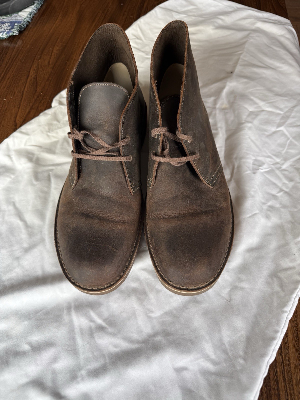 's Chukka Boot - Beeswax Brown Leather Desert Boots Us 14m