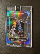 2023-24 Panini One and One Anthony Edwards #14 Blue #01/35 Color Match