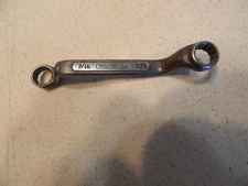 CRAFTSMAN DOUBLE BOX END OFFSET 12Pt WRENCH 7/16 X 3/8 12pt UNDERLINE LOGO - USA