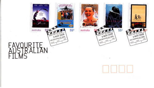 2008 Favourite Australian Films (P&S Stamps) FDC - Melbourne Vic 3000 PMK - Picture 1 of 1