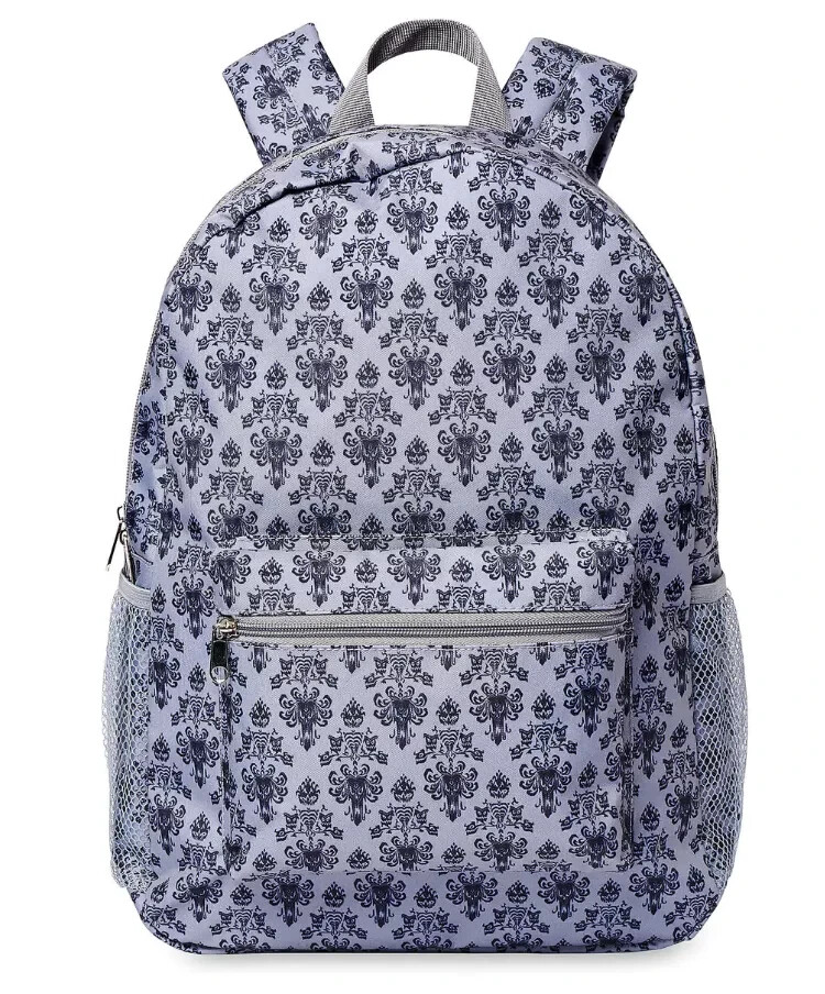 Disney Parks Haunted Mansion Wallpaper Backpack Adult Size NEW
