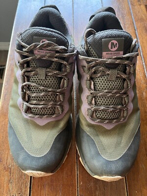 Merrell Women's Moab Speed J135408 Green Hiking Shoes Sneakers Size 7.5