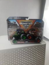 The Monster Jam Grave Digger VS Zombie 2x Pack Set in 1:64 Scale Series 22