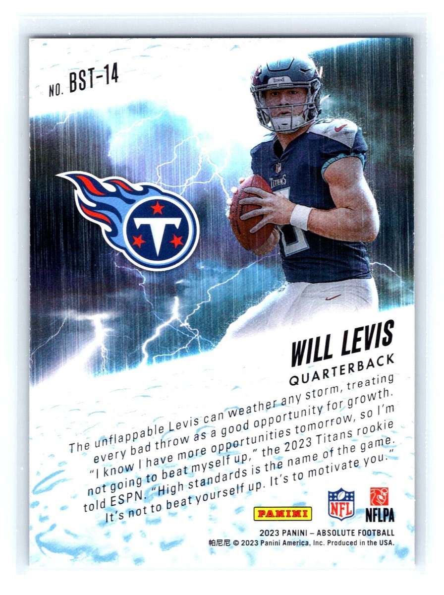 2023 Panini Absolute #BST-14 Will Levis By Storm Titans | eBay