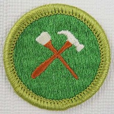 Home Repairs Current Plastic Back Merit Badge [MB-131]