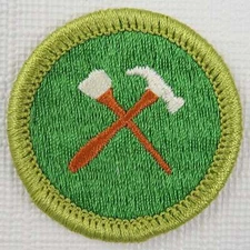 Home Repairs Current Plastic Back Merit Badge [MB-131]