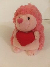 TY Beanie Baby Smitten the Pink Hedgehog 5" Tall Retired NM With Tush Tag Only