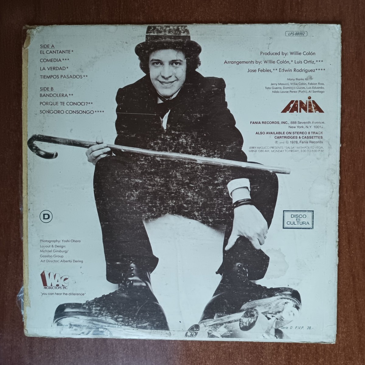Hector Lavoe ‎– Comedia [1978] Vinyl LP Latin Salsa Fania