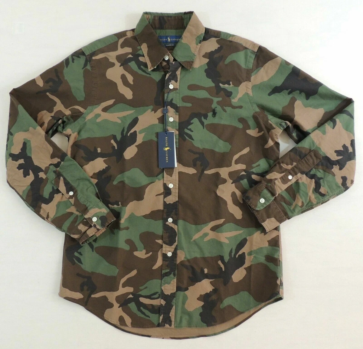 Ralph lauren camo oxford shirt hotsell