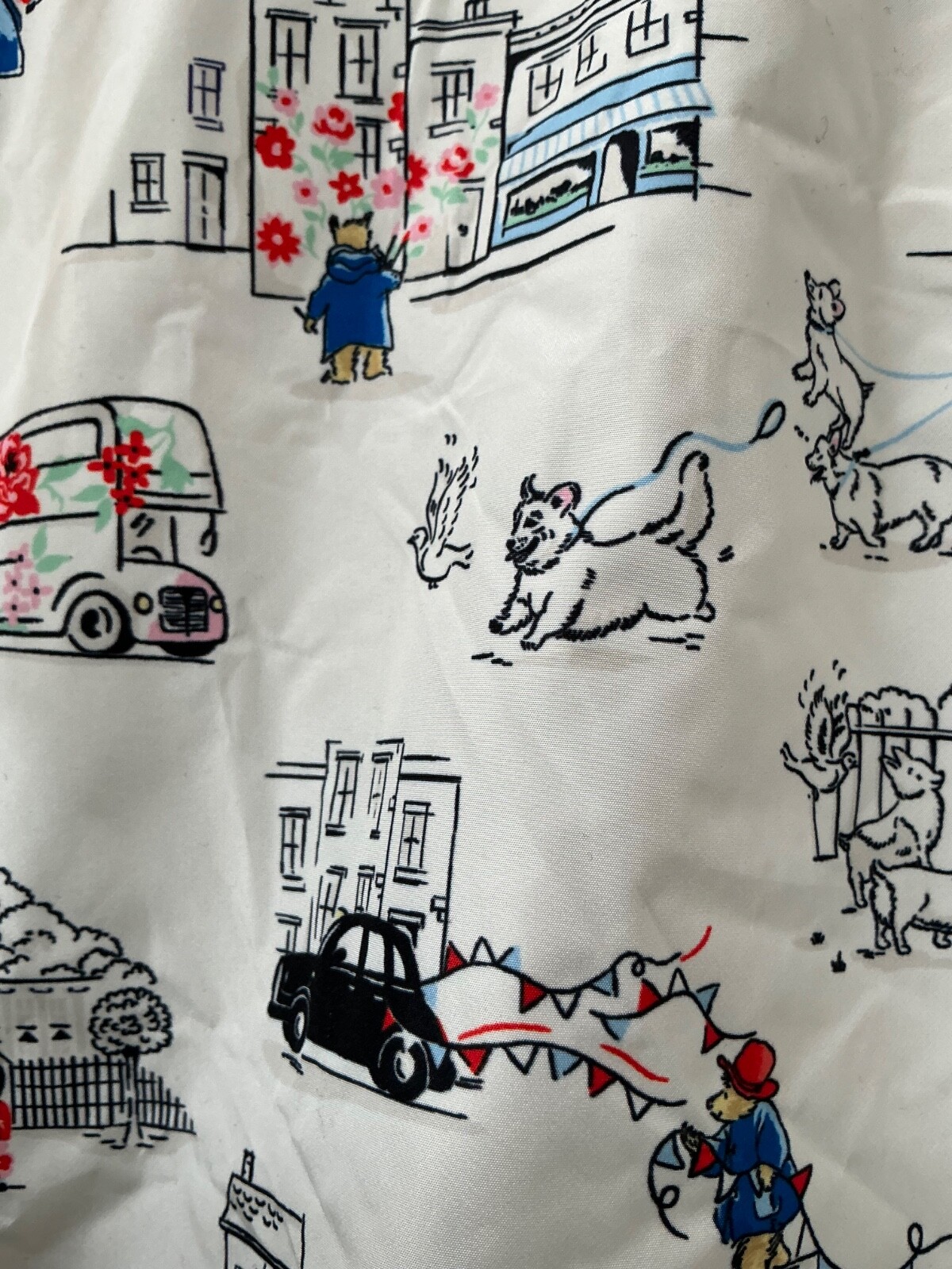 BNWT Next Cath Kidston Paddington Goes To London Print Raincoat/Jacket-XS image 7