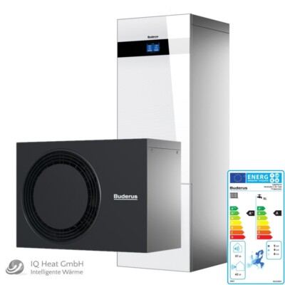 Buderus Luft Wärmepumpe Logaplus M Logatherm plus WLW186i-5 AR T180 weiss