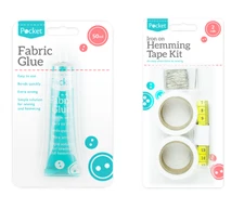 FABRIC GLUE Strong Adhesive SEWING Bonds Hemming Tape Sewing Box Textile Repair