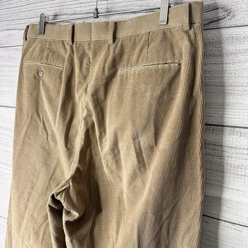 Linea Naturale Corduroy Pants Cashmere Blend Pleated Trousers Size 36 - Picture 5 of 7