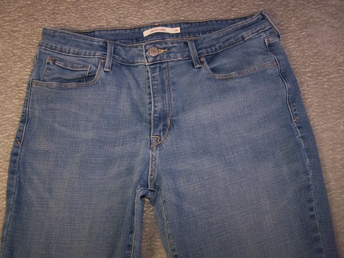 Levi's Jeans Boy's 14S 31X28 (Tag 32X30) Blue Mid Rise Skinny Stretch Med Wash - Picture 5 of 17