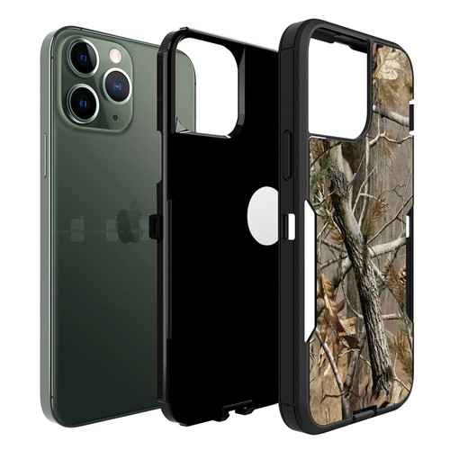 Tree Camo Shock Proof Dual Layer Cover Case For Apple iPhone (Choose Model) - Picture 26 of 31
