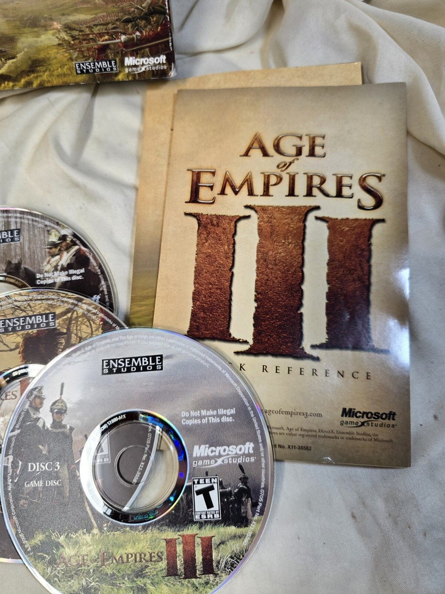 Age of Empires III 3 PC, 2006 Windows Game Complete w Age of Empires III 3 PC, 2006 Windows Game Complete w