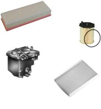 AOQ - KIT TAGLIANDO 4 FILTRI PER  CITROEN C3 I 1.4-1.6  HDI 16v , C3 Picasso 1.6