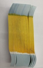 Currency Straps - Self Sealing Money Bands, 1000 Yellow, 500 pack, by NF String
