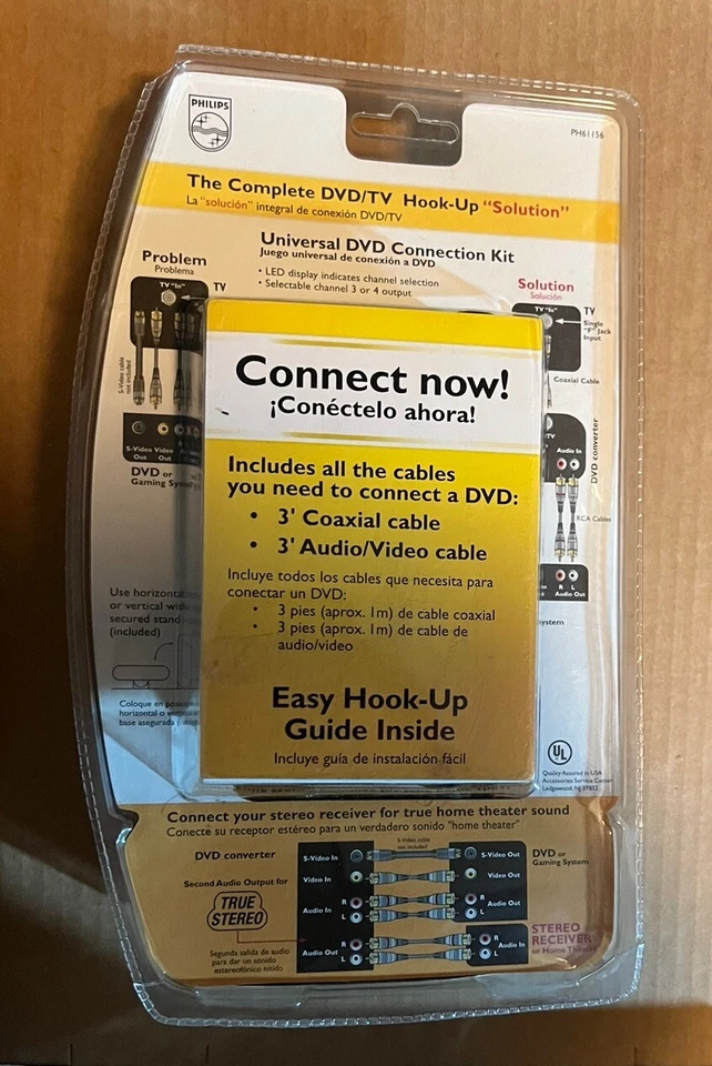Philips Universal DVD Connection Kit S-Video Input Works With Game Consoles New - Image 2 of 2