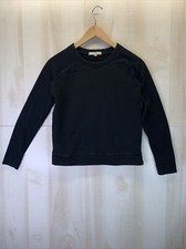 Banana Republic Women s SZ XS Black Quilted Style Pullover Sweatshirt 2996