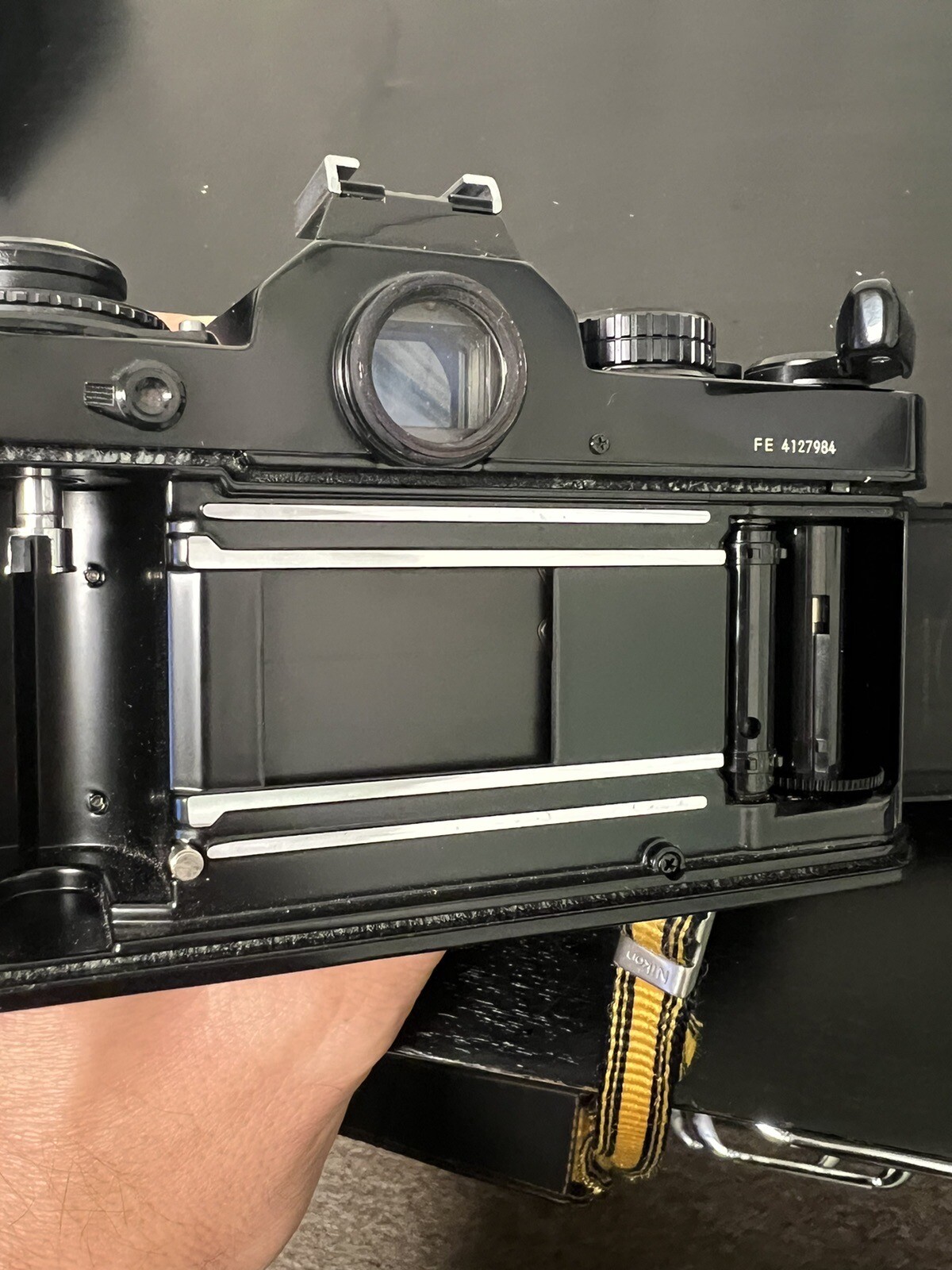 Nikon FE film camera with NikkorO 50mm 12 and Nikkor 35105 zoom w/ flash eBay