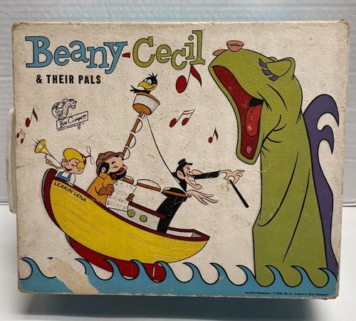 RARE! Beany and Cecil Child 2-Speed Portable Record Player Vanity Fair 1961 - Picture 6 of 12