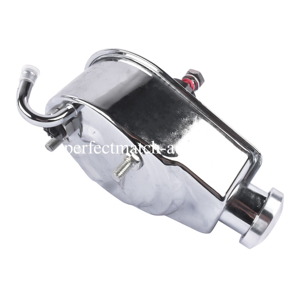 Saginaw P Series Pump Replacement Chrome Saginaw P-Series Power Steering Pump - 5/8 Keyway Shaft For GM Vehicles Chrome Saginaw P Series Power Steering Pump Gm Vehicles - Foto 6