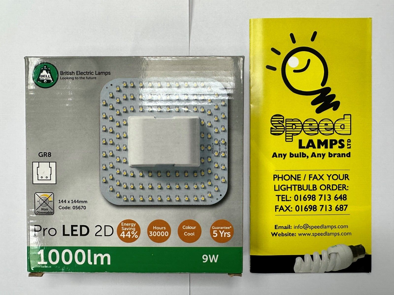 BELL LED 2D 9W = 16W RETROFIT 2PIN COOL WHITE 4000K GR8