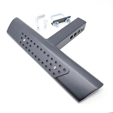 For 2" Receiver Heavy Duty Steel Tow Hitch Step Bar Guard Black 18" Straight Pad