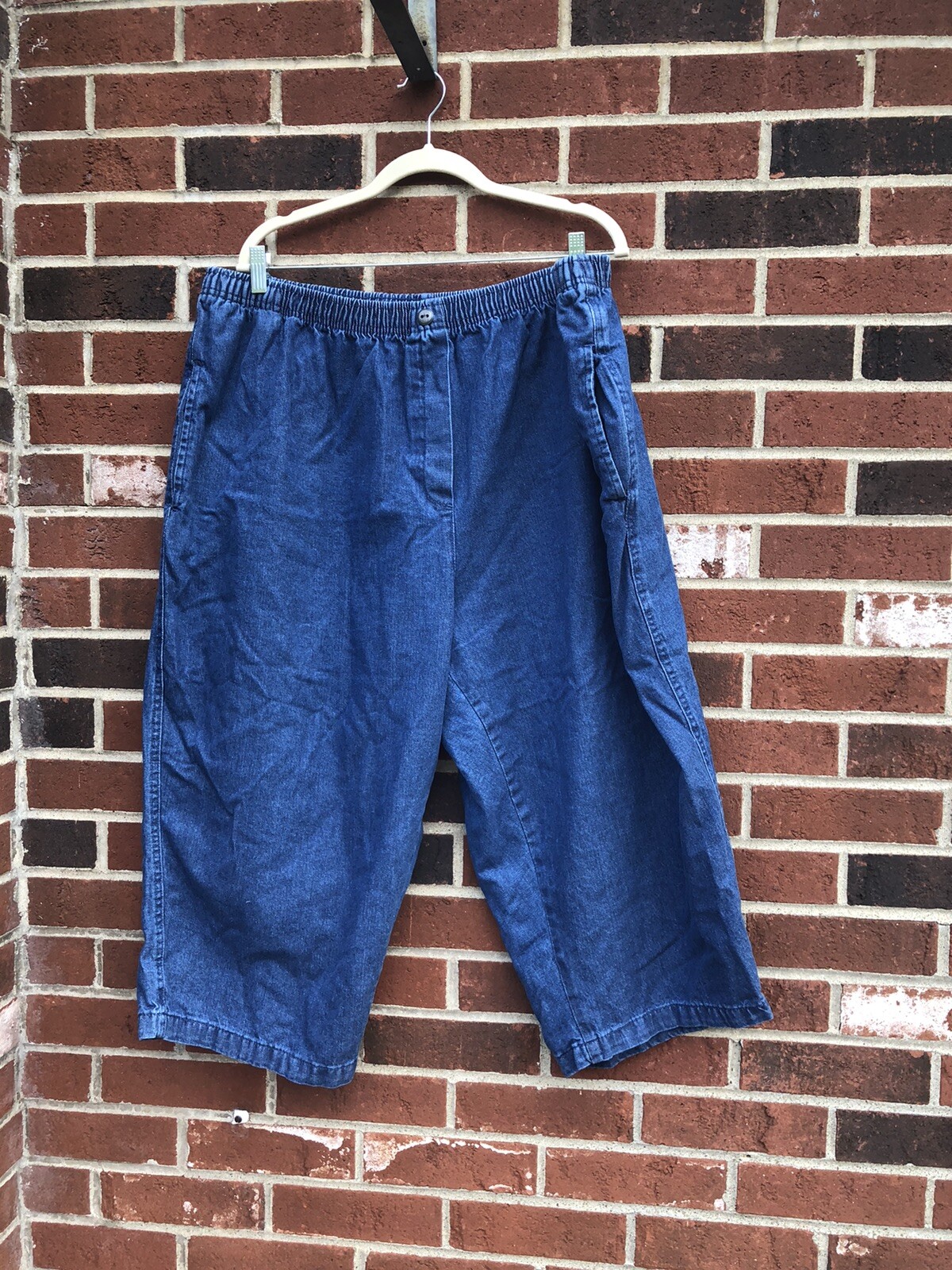 Woman Within Plus Size Capris Womens 28W Pull On Stretch Denim 707 | eBay