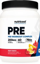 Nutricost Pre-Workout Complex Powder (60 Servings) (Fruit Punch)