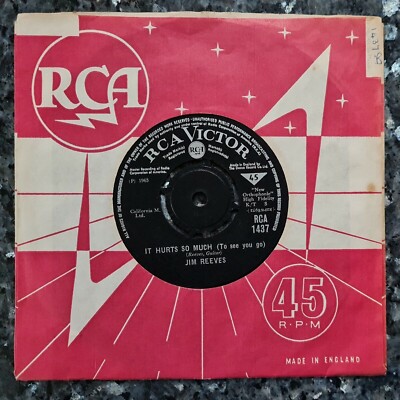 Jim Reeves -It Hurts So Much (To See You Go) / Wishful Thinking (RCA Victor) S01