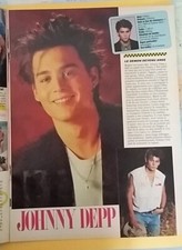 Johnny DEPP France article 80s clipping magazine vintage cutting 21 Jump Street