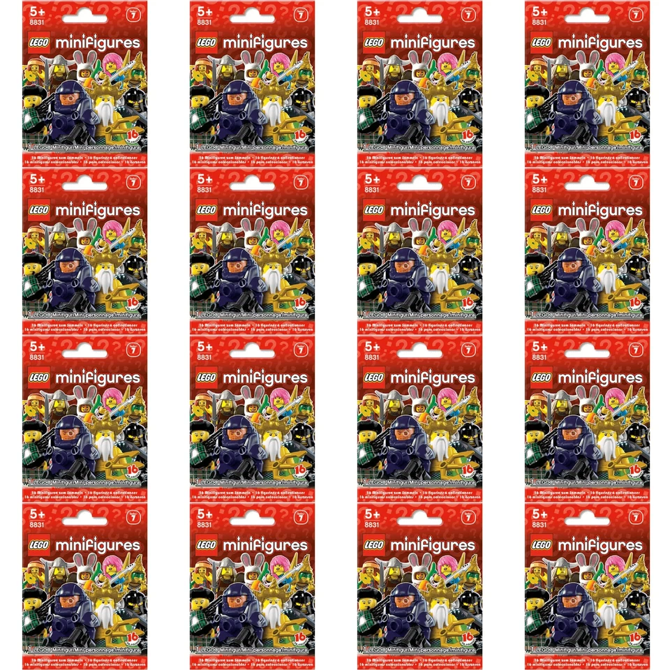 Juego Completo de (16) Minifiguras Coleccionables Lego Serie 7 8831 Nuevo Precintado 2010 Foto 2 de 4