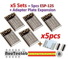 5pcs ESP-12S ESP12S ESP8266 Serial WIFI Module (upgrade ESP-12) +Plate Expansion