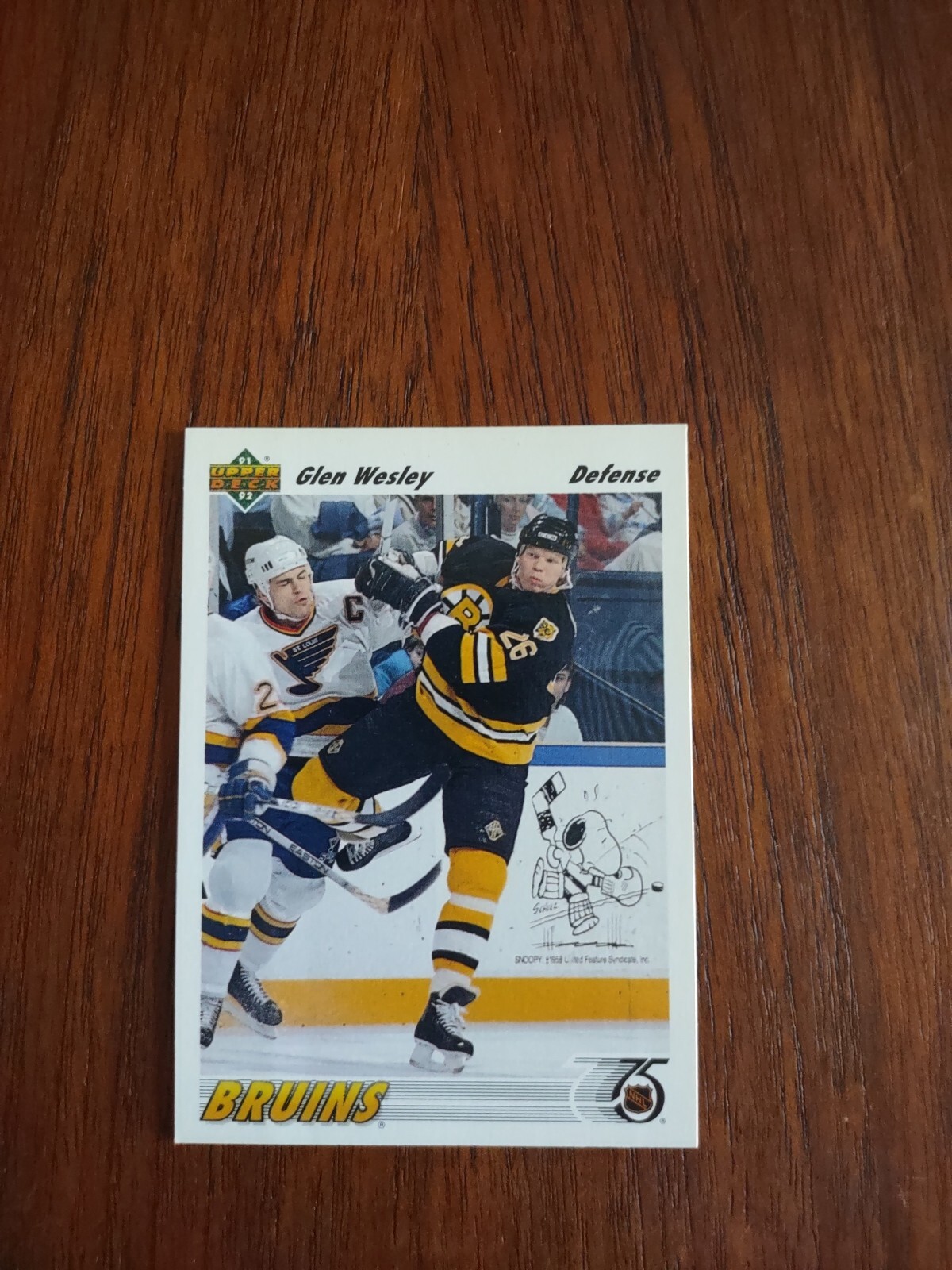1991 Upper Deck Glen Wesley 370
