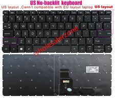 New US No-backlit keyboard For HP Probook 430 G8,435 /435R G8,ZHAN 66 PRO 13 G4