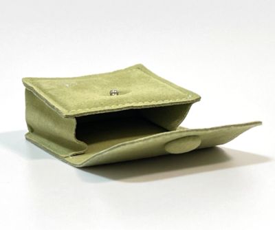 Van cleef & Arpels genuine Necklace Pouch Green suede case VCA