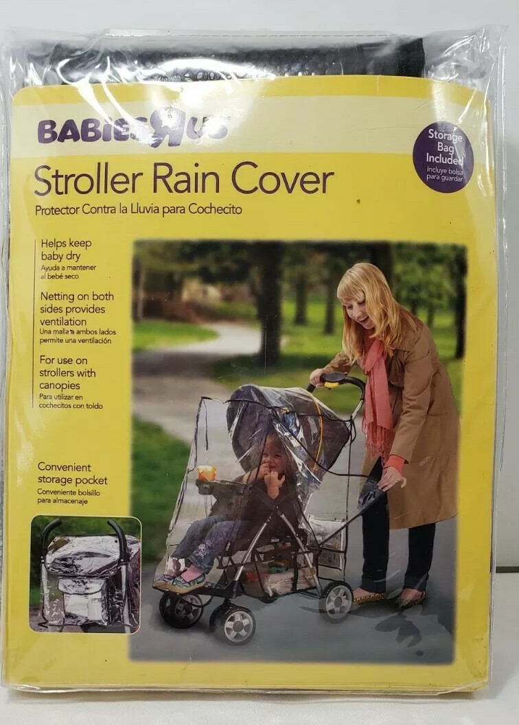 Babies R Us Stroller Rain Cover With Convenient Storage Bag