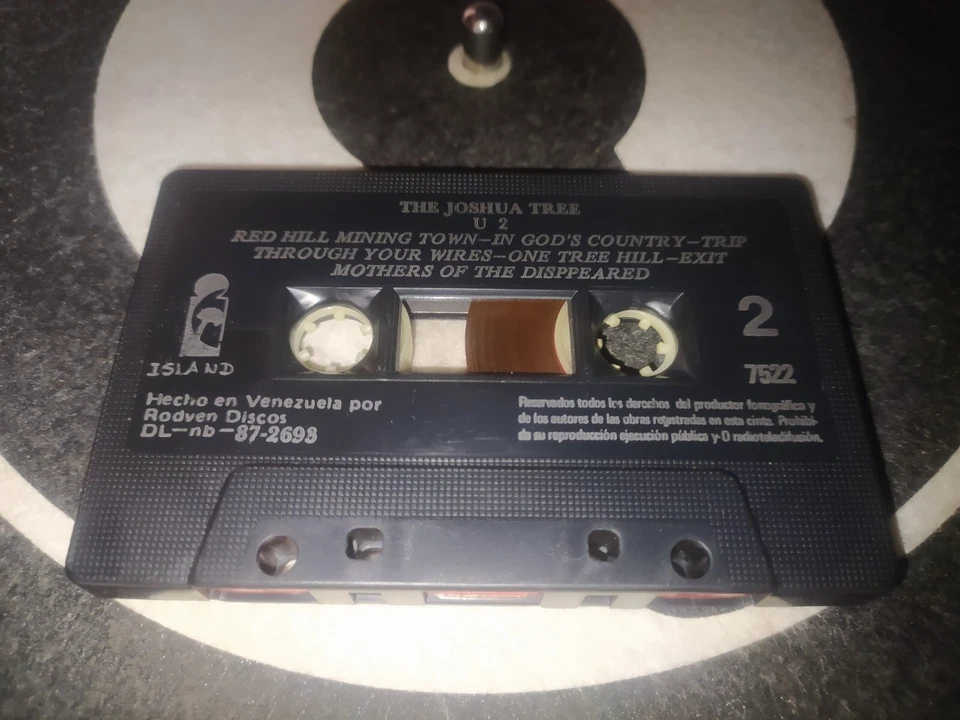 U2 - The Joshua Tree ultra rare cassette Venezuela Rodven 1987 - Image 4 of 4