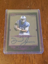 2019 Leaf Trinity Clear Purple Daniel Jones Auto New York Giants 
