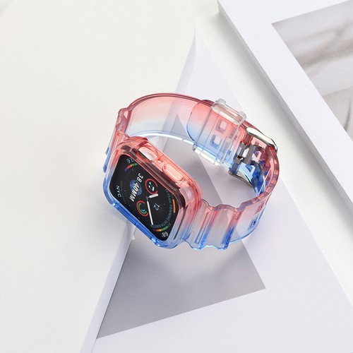 Resin Band Strap Bumper Case Protect for Apple Watch Series 8/7/6/5/4/SE 41/45mm - Picture 17 of 19